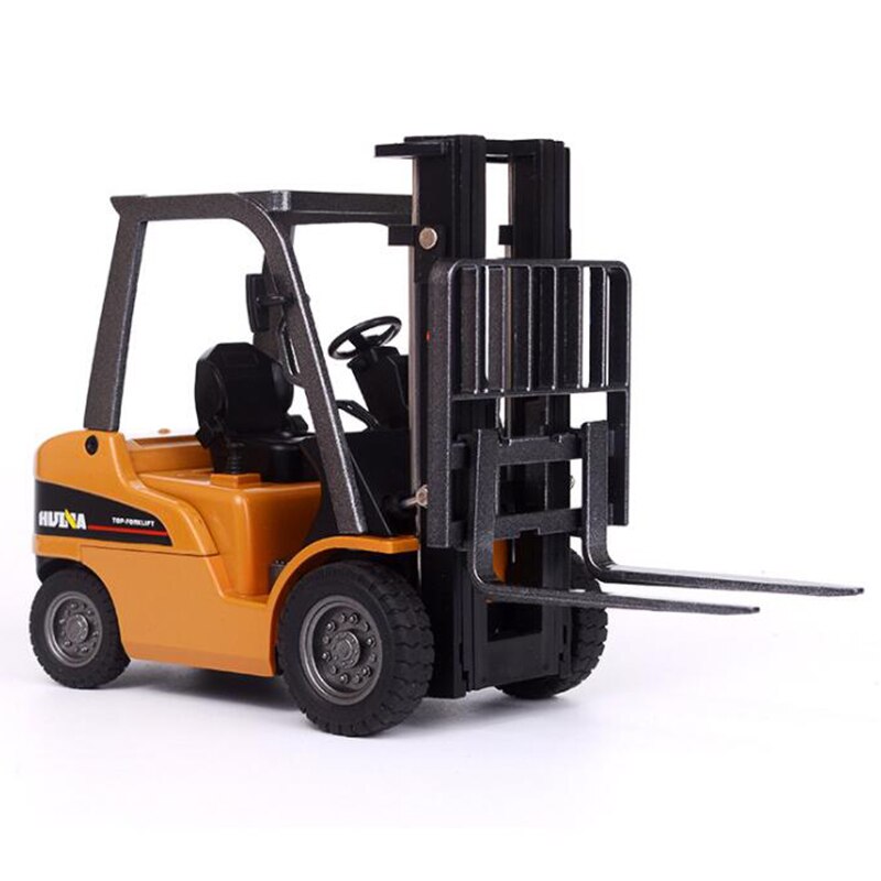1/50 Scale 18.5CM Fork Lift Truck Engineering Construstion Car Diecast Alloy Model Toys Collections for Children Kids
