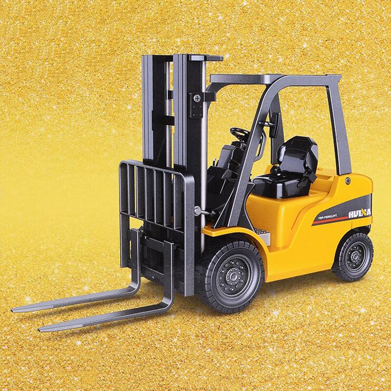 1/50 Scale 18.5CM Fork Lift Truck Engineering Construstion Car Diecast Alloy Model Toys Collections for Children Kids