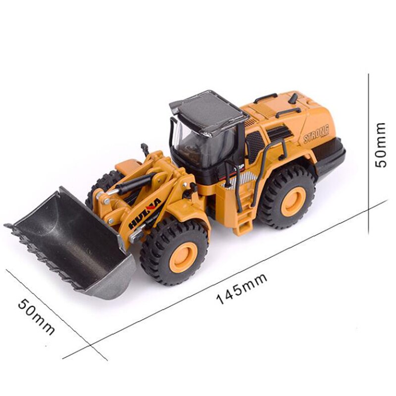 HUINA 1/60 Diecast Alloy Metal Excavator Mine Dump Truck Wheel Loader Excavator Engineering Construction Vehicle Truck Model Toy