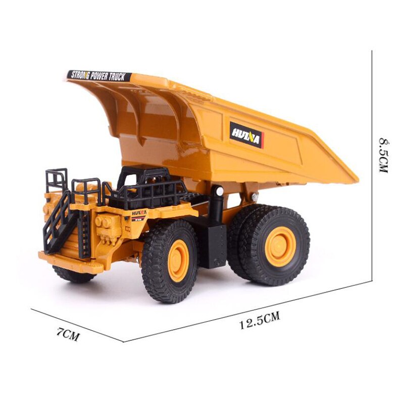 HUINA 1/60 Diecast Alloy Metal Excavator Mine Dump Truck Wheel Loader Excavator Engineering Construction Vehicle Truck Model Toy