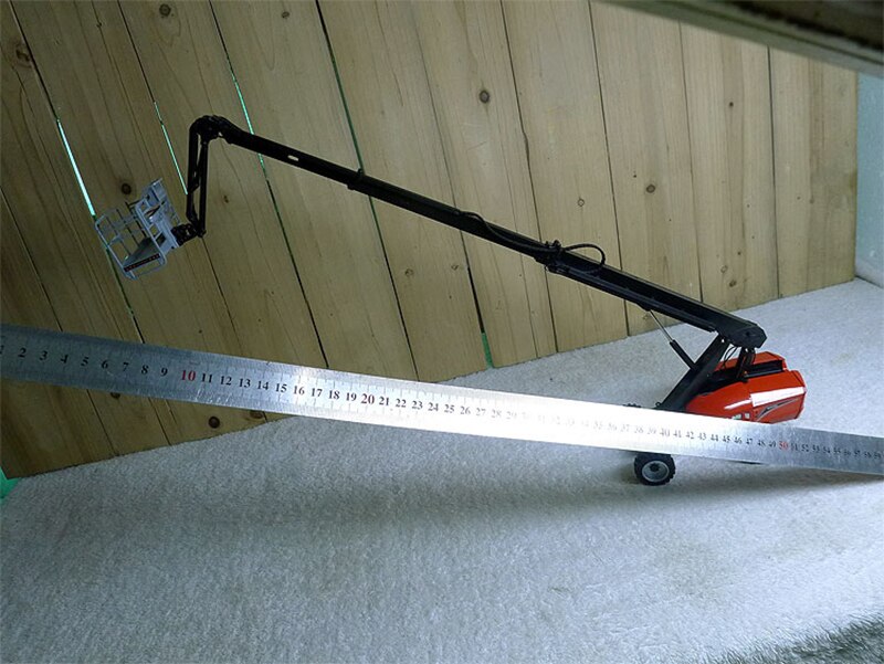 Diecast 1/32 Scale for Chariot Manitou TJ 65 overhead working Truck Platform Model Static Display Gift Collection Toys