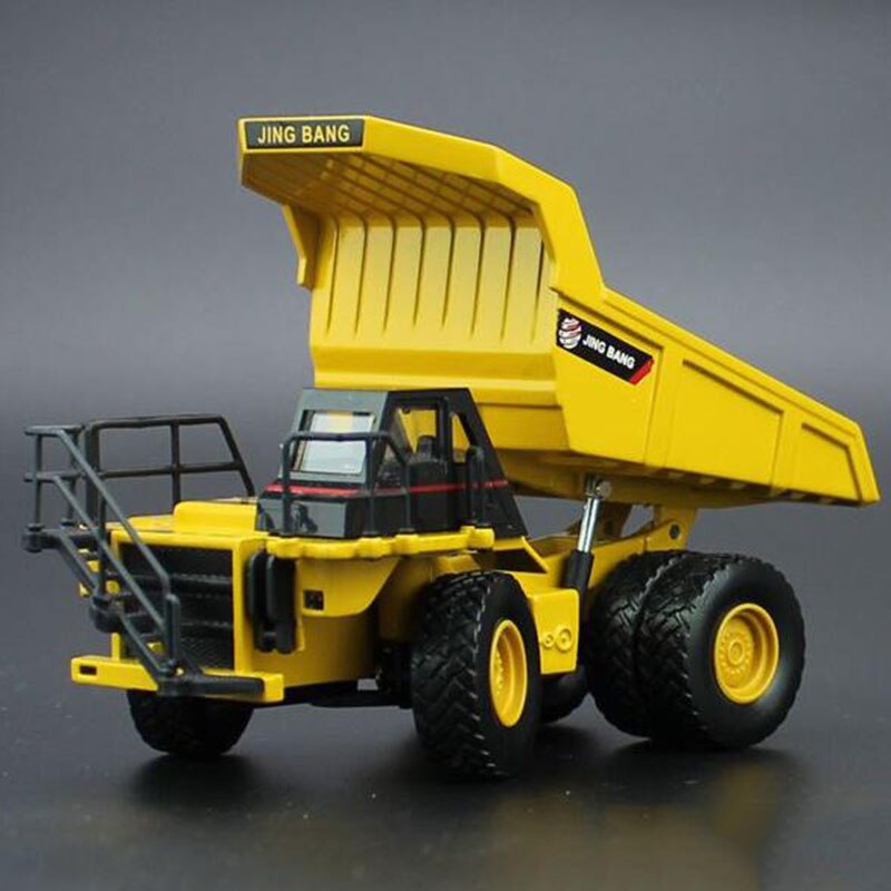 1/60 Scale Diecast Alloy Metal Excavator Mine Dump Truck Wheel Engineering Construction Vehicle Car Model Toy Collections