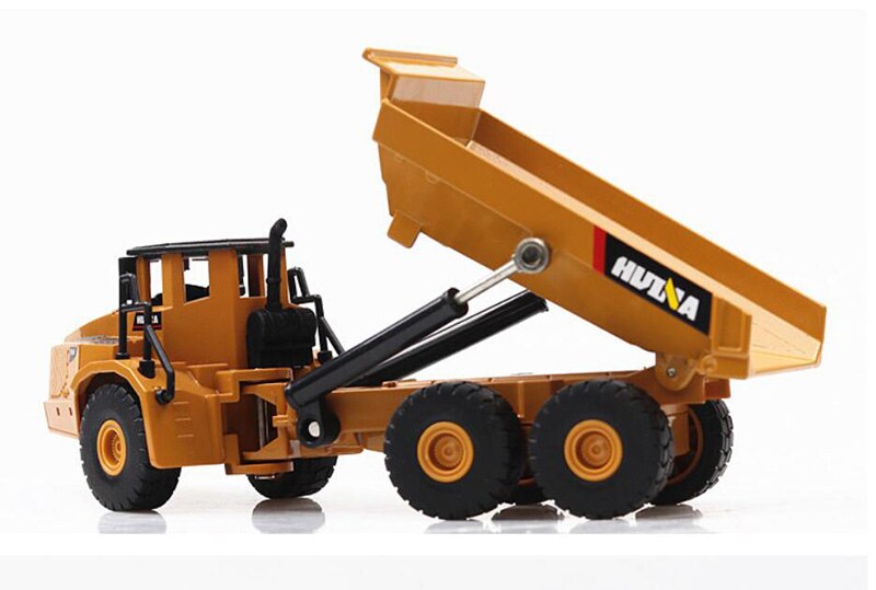 20CM 1/50 Scale Truck Model Die-cast Alloy Metal Car Tractor Articulated Dump Excavator Toy Engineering Toy for Kids Collection