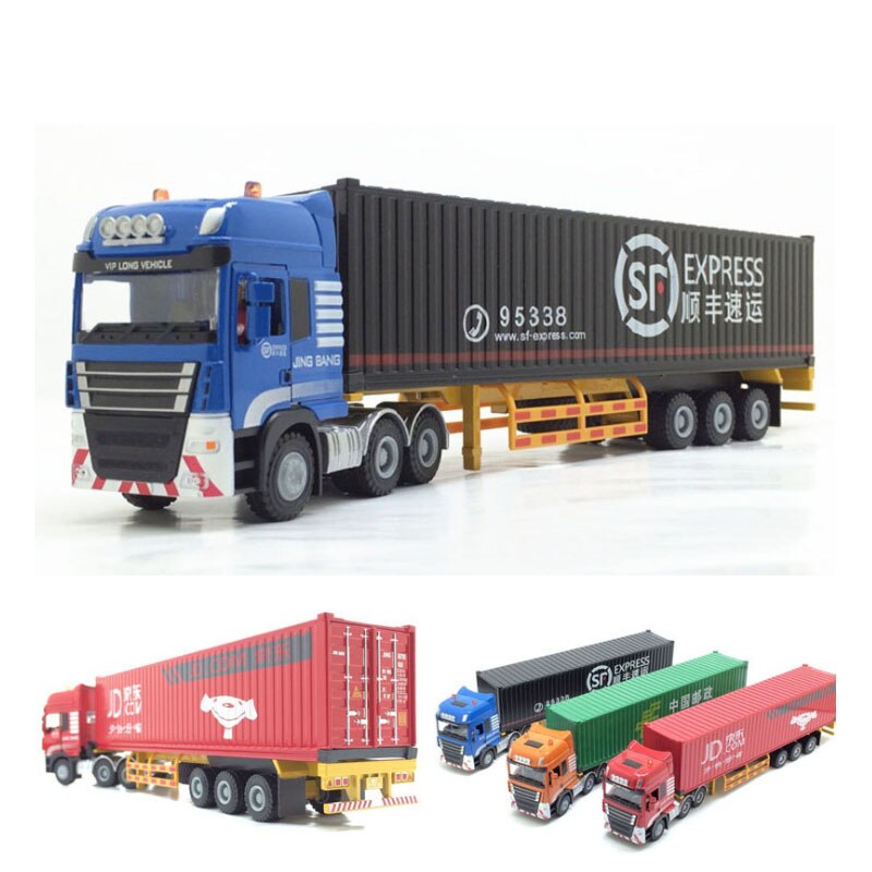1:50 Scale Alloy Metal Truck Trailer Container Shunfeng Semi-trailer Container Truck Diecast Model Engineering Vehicle Toy 1:50 Scale Alloy Metal Truck Trailer Container Shunfeng Semi-trailer Container Truck Diecast Model Engineering Vehicle Toy