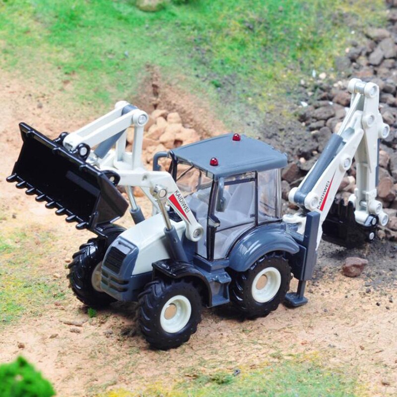 1/50 truck model Die-cast alloy metal car Excavator no pull back Two-way forklift model toy engineering kids collection