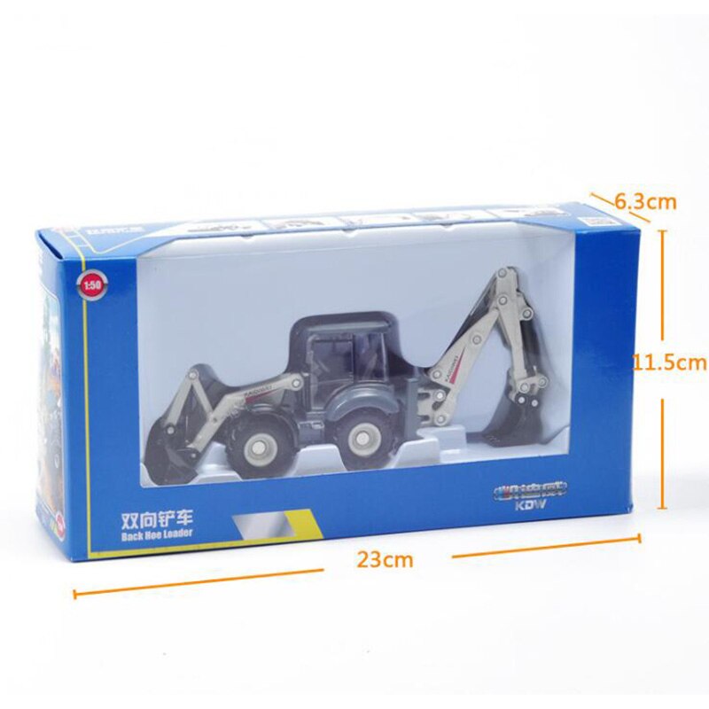 1/50 truck model Die-cast alloy metal car Excavator no pull back Two-way forklift model toy engineering kids collection