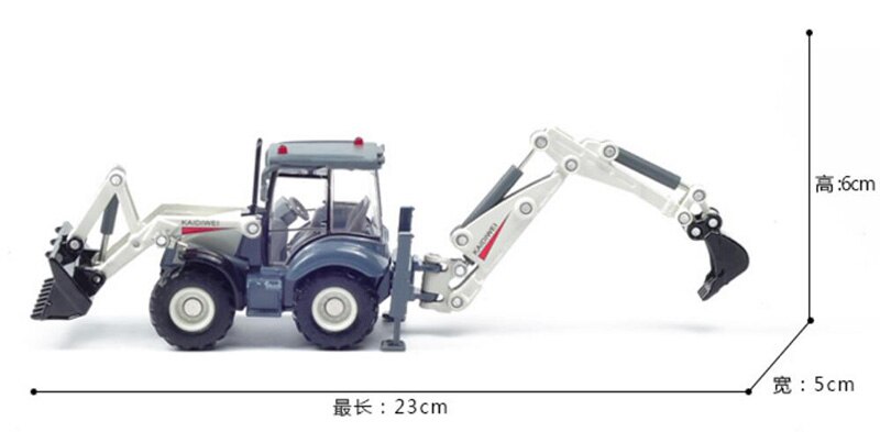 1/50 truck model Die-cast alloy metal car Excavator no pull back Two-way forklift model toy engineering kids collection