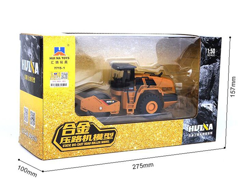 1/50 Scale Die-cast Alloy Metal Simulation Road Roller Truck Model Car Machine Model Construction Engineering Truck F Collection 1/50 Scale Die-cast Alloy Metal Simulation Road Roller Truck Model Car Machine Model Construction Engineering Truck F Collection