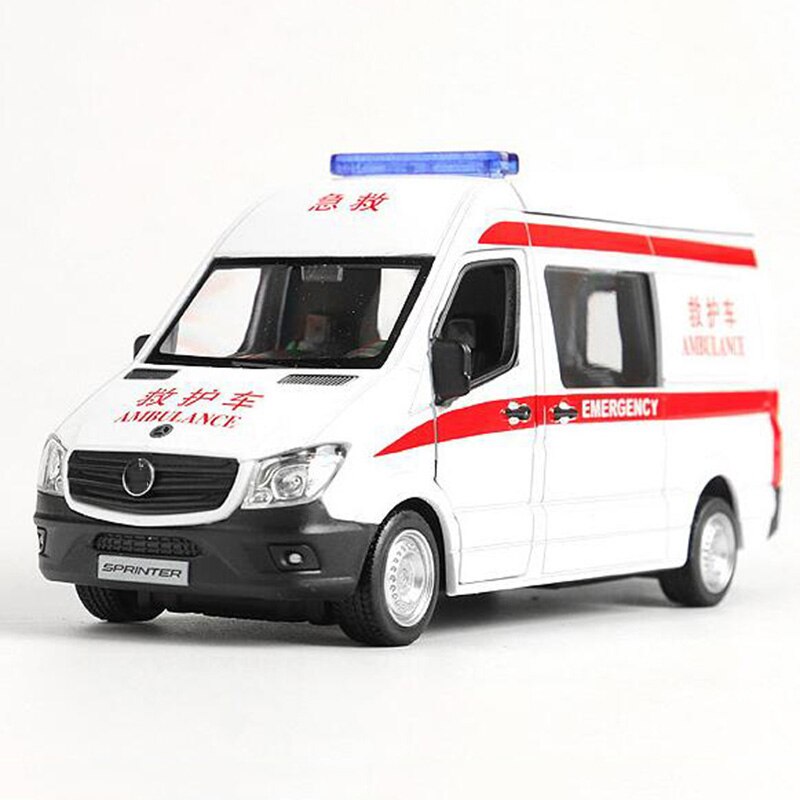 15CM 1:36 Scale Toy Car Metal Alloy Commerical Vehicle Ambulance Pull Back Diecasts Truck Model Toys F Children Collection 15CM 1:36 Scale Toy Car Metal Alloy Commerical Vehicle Ambulance Pull Back Diecasts Truck Model Toys F Children Collection