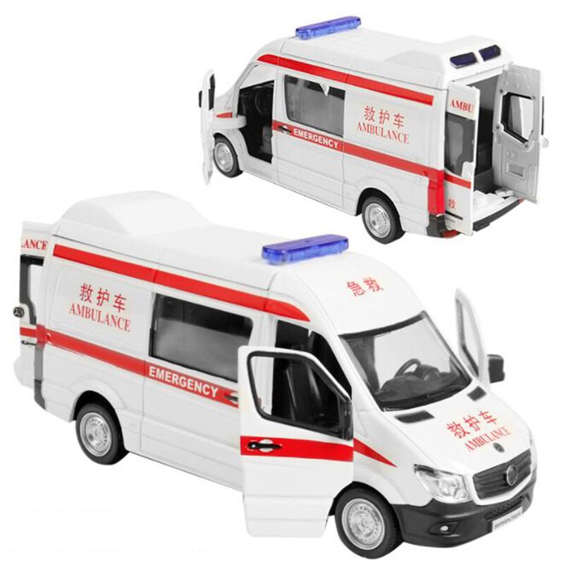 15CM 1:36 Scale Toy Car Metal Alloy Commerical Vehicle Ambulance Pull Back Diecasts Truck Model Toys F Children Collection 15CM 1:36 Scale Toy Car Metal Alloy Commerical Vehicle Ambulance Pull Back Diecasts Truck Model Toys F Children Collection