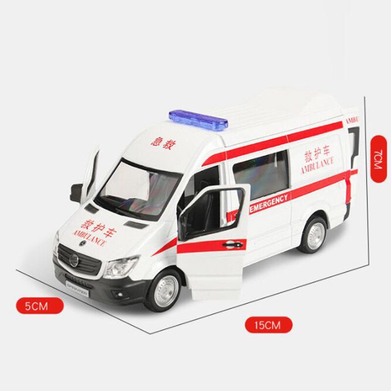 15CM 1:36 Scale Toy Car Metal Alloy Commerical Vehicle Ambulance Pull Back Diecasts Truck Model Toys F Children Collection 15CM 1:36 Scale Toy Car Metal Alloy Commerical Vehicle Ambulance Pull Back Diecasts Truck Model Toys F Children Collection