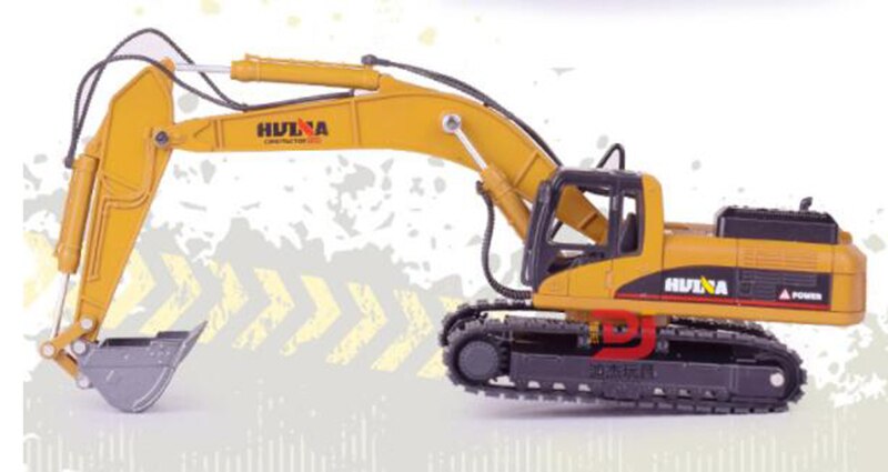 1/50 truck model Die-cast alloy metal car Excavator pull back Crawler excavator model toy engineering toy for kids collection