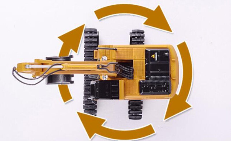 1/50 truck model Die-cast alloy metal car Excavator pull back Crawler excavator model toy engineering toy for kids collection