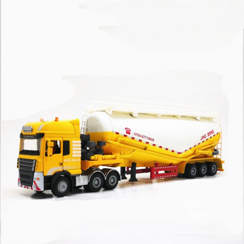 1:50 Scale Alloy Truck Trailer tank vehicles Powder conveyor Cement Truck High Simulation Diecast Model Engineering Vehicle Toy 1:50 Scale Alloy Truck Trailer tank vehicles Powder conveyor Cement Truck High Simulation Diecast Model Engineering Vehicle Toy