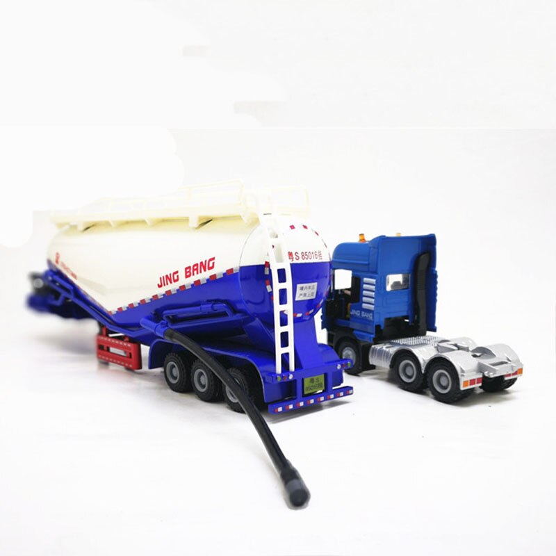 1:50 Scale Alloy Truck Trailer tank vehicles Powder conveyor Cement Truck High Simulation Diecast Model Engineering Vehicle Toy 1:50 Scale Alloy Truck Trailer tank vehicles Powder conveyor Cement Truck High Simulation Diecast Model Engineering Vehicle Toy