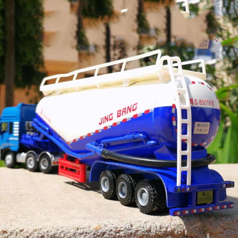 1:50 Scale Alloy Truck Trailer tank vehicles Powder conveyor Cement Truck High Simulation Diecast Model Engineering Vehicle Toy 1:50 Scale Alloy Truck Trailer tank vehicles Powder conveyor Cement Truck High Simulation Diecast Model Engineering Vehicle Toy