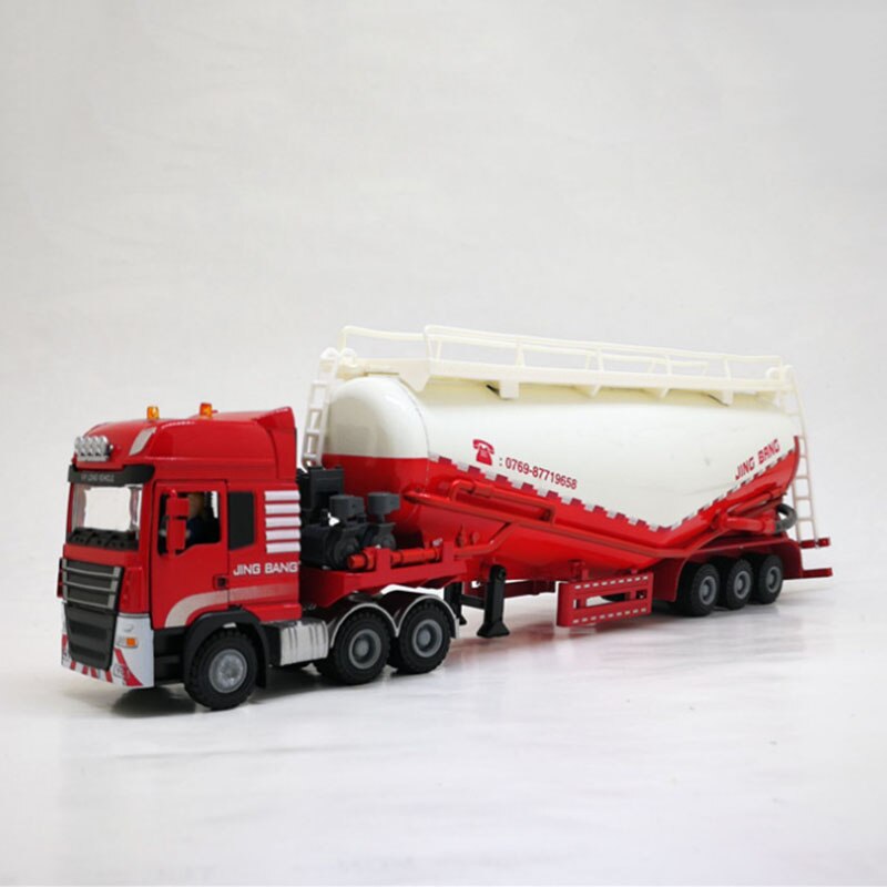 1:50 Scale Alloy Truck Trailer tank vehicles Powder conveyor Cement Truck High Simulation Diecast Model Engineering Vehicle Toy 1:50 Scale Alloy Truck Trailer tank vehicles Powder conveyor Cement Truck High Simulation Diecast Model Engineering Vehicle Toy