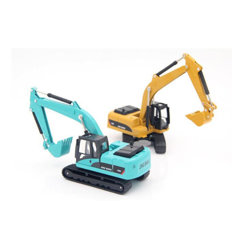 1/60 Diecast Alloy Metal Excavator Crusher Dump Truck Wheel Loader Wood Grab Forklift Engineering Construction Vehicle Model Toy