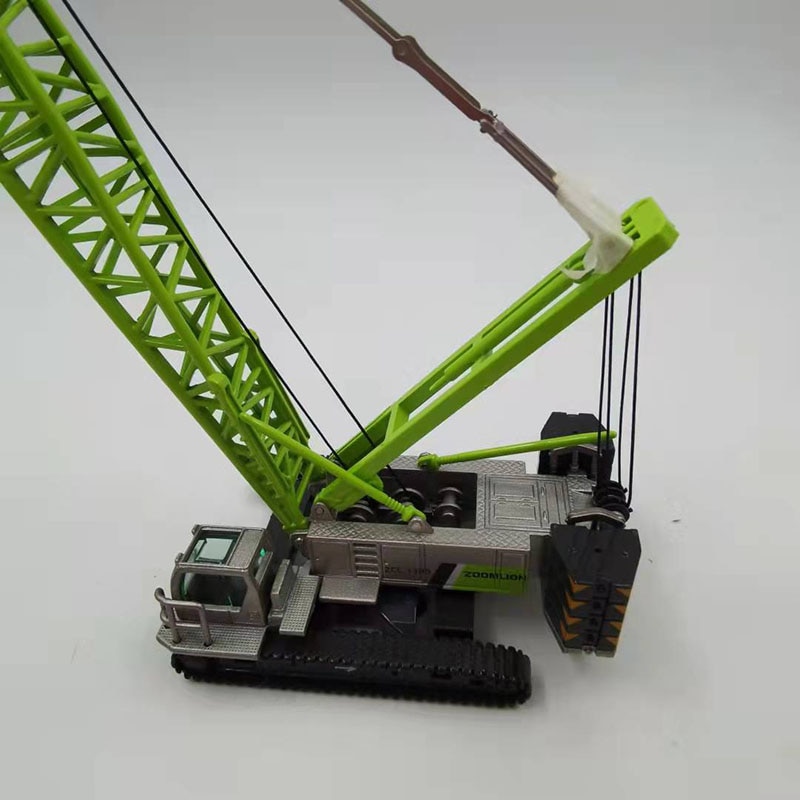 Diecast Alloy 1:120 Scale ZOOMLION Concrete Pump Excavator Tractor ZLJ5440 THBBE Crawler Crane Engineering Truck Model Toy