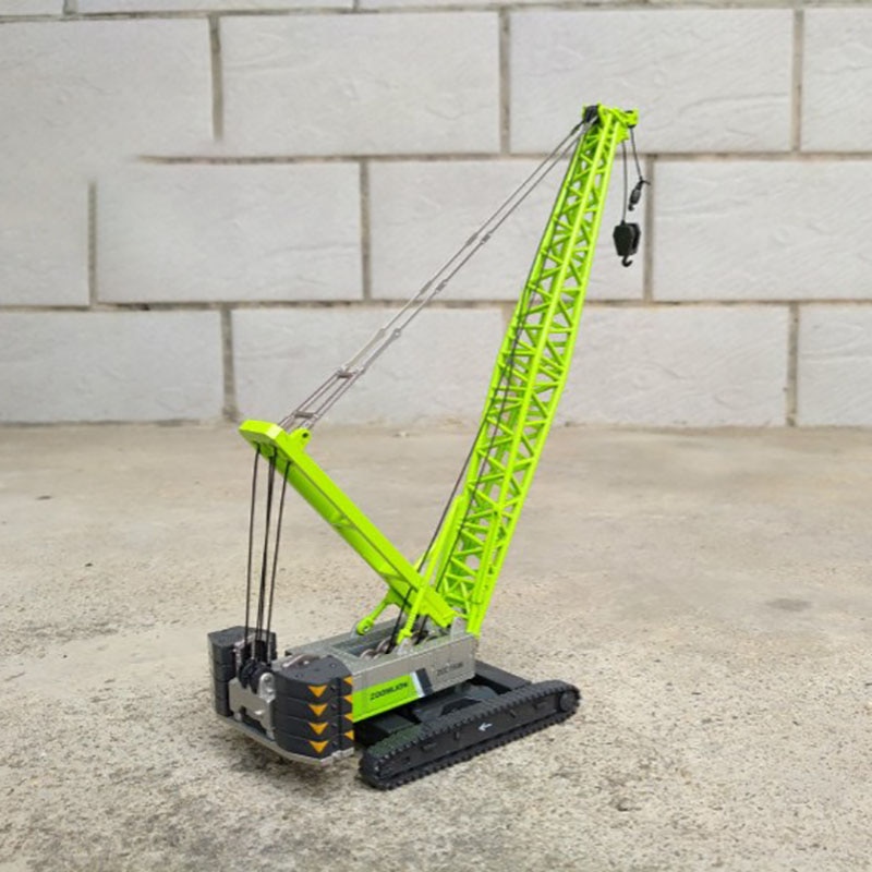 Diecast Alloy 1:120 Scale ZOOMLION Concrete Pump Excavator Tractor ZLJ5440 THBBE Crawler Crane Engineering Truck Model Toy