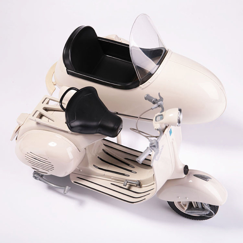 1/6 Scale Retro Vintage Three Round Motorbike Alloy Metal Die Casting Motorcycle Model Toy For Collection Gift