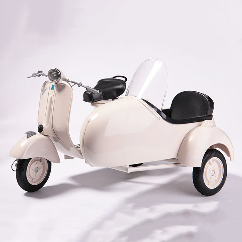 1/6 Scale Retro Vintage Three Round Motorbike Alloy Metal Die Casting Motorcycle Model Toy For Collection Gift