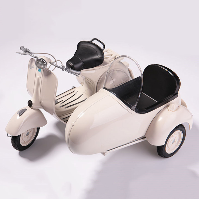 1/6 Scale Retro Vintage Three Round Motorbike Alloy Metal Die Casting Motorcycle Model Toy For Collection Gift