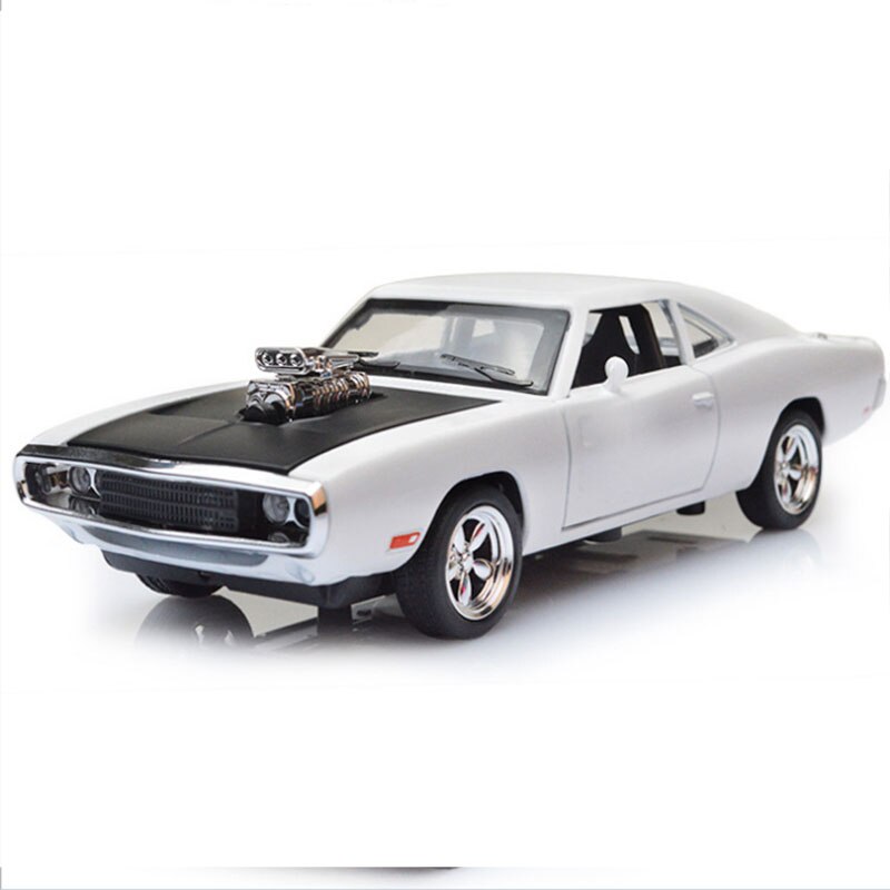 17CM 1:32 Scale Metal Alloy Classic Car Model Diecast Vehicles Toys For Collection Model Charger 1970 Pull Back Cars Gift
