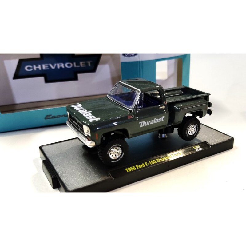 Diecast 1:64 Scale Classic F-100 F100 STAKEBED Pick Up Truck Vehicle Car Model Collection Decoration Gifts Toys