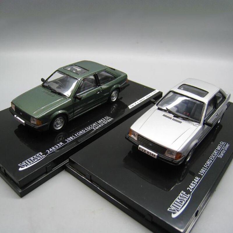 1:43 Scale Diecast Alloy Metal ESCORT MK3 GL Car Model Classic Metal Vehicle Model Toys Collection