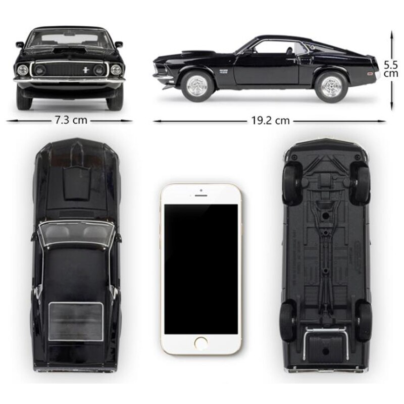 About 19CM 1/24 Scale Metal Alloy Classic Car Diecast Model 1969 Ford Mustang Boss 429 Toy Welly Collecection Toy for Kids Child About 19CM 1/24 Scale Metal Alloy Classic Car Diecast Model 1969 Ford Mustang Boss 429 Toy Welly Collecection Toy for Kids Child