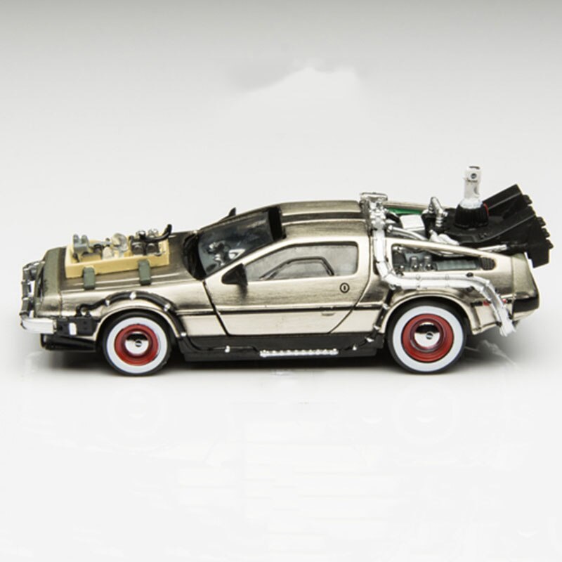 1/43 Scale Metal Alloy Car Diecast Model Part 1 2 3 Time Machine DeLorean DMC-12 Model Toy Back to the Future Collecection 1/43 Scale Metal Alloy Car Diecast Model Part 1 2 3 Time Machine DeLorean DMC-12 Model Toy Back to the Future Collecection