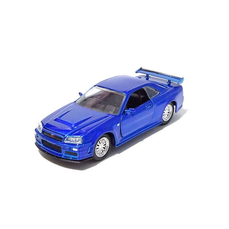 Diecast 1/32 GTR R34 Skyline Alloy Car Model Muscle Replica Model Car Simulation Classic for Collection Decoration