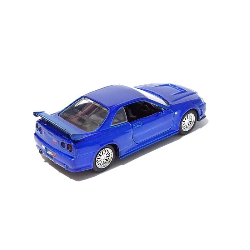 Diecast 1/32 GTR R34 Skyline Alloy Car Model Muscle Replica Model Car Simulation Classic for Collection Decoration
