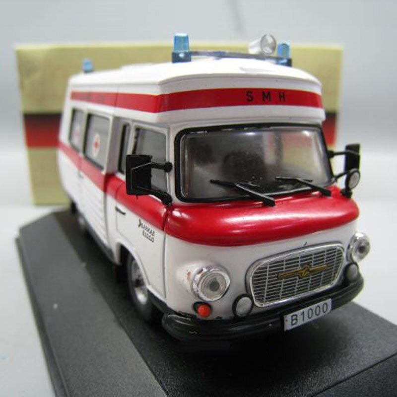 1/43 Scale ATLAS 1/43 Barkas B1000 Diecast Metal Car VAN truck Model Toy For Kids Gifts Collection Original Box Static display