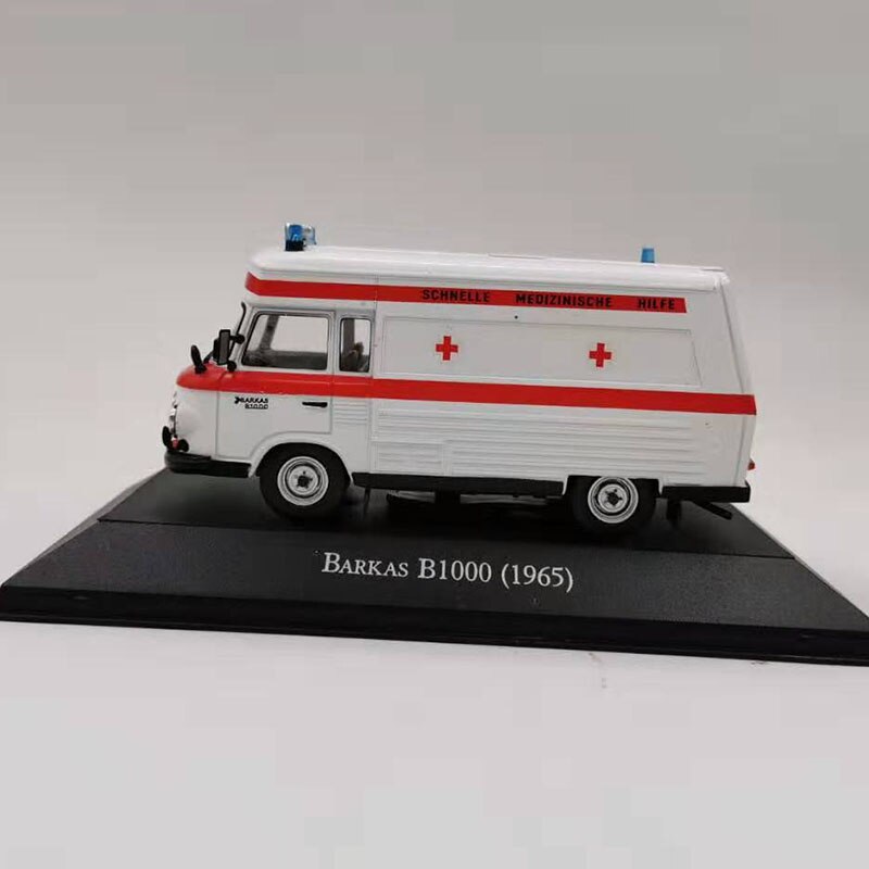1/43 Scale ATLAS 1/43 Barkas B1000 Diecast Metal Car VAN truck Model Toy For Kids Gifts Collection Original Box Static display