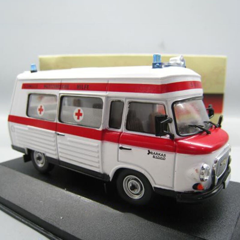 1/43 Scale ATLAS 1/43 Barkas B1000 Diecast Metal Car VAN truck Model Toy For Kids Gifts Collection Original Box Static display