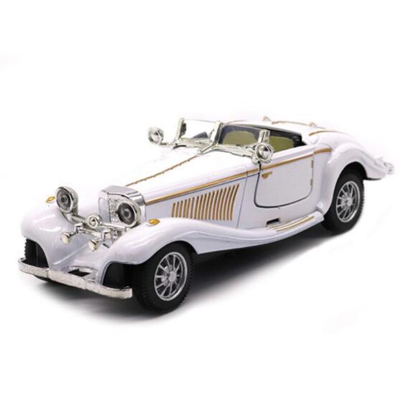 White Color 1:28 Scale 16.8CM Metal Alloy Diecasts 500K Classic Pull Back 1936 car model Vehicles Model Toys F Kids Collection White Color 1:28 Scale 16.8CM Metal Alloy Diecasts 500K Classic Pull Back 1936 car model Vehicles Model Toys F Kids Collection