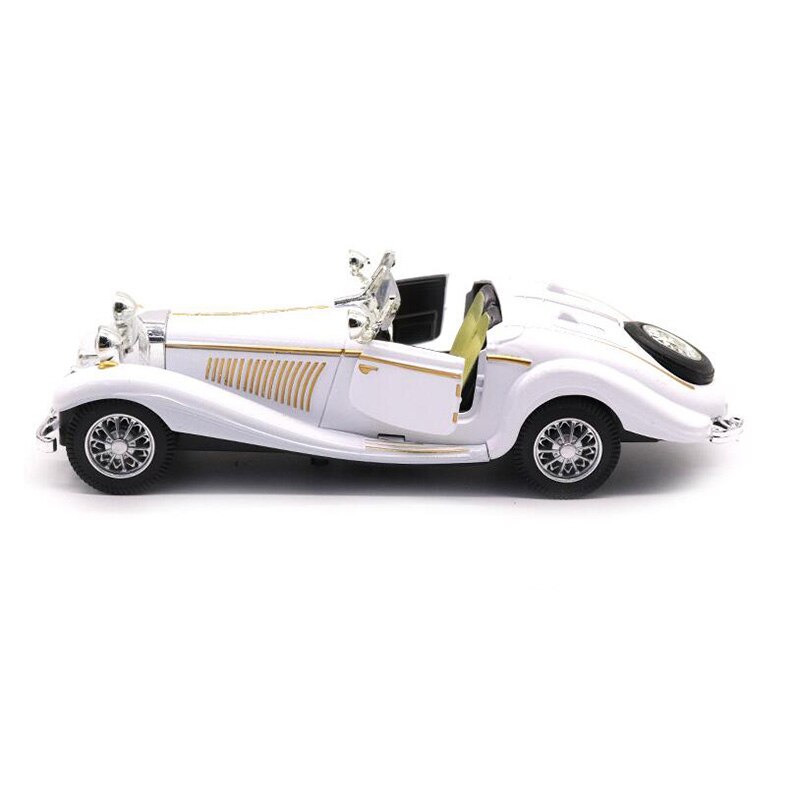White Color 1:28 Scale 16.8CM Metal Alloy Diecasts 500K Classic Pull Back 1936 car model Vehicles Model Toys F Kids Collection White Color 1:28 Scale 16.8CM Metal Alloy Diecasts 500K Classic Pull Back 1936 car model Vehicles Model Toys F Kids Collection