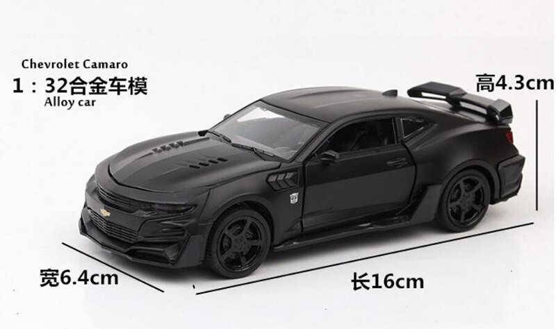 16CM 1:32 Scale 5 Colors Metal Alloy Chevrolets Camaro Racing Car Pull Back Diecast Vehicles Model Toys For Children Kids