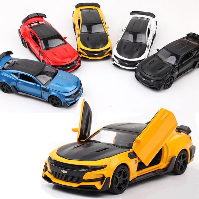16CM 1:32 Scale 5 Colors Metal Alloy Chevrolets Camaro Racing Car Pull Back Diecast Vehicles Model Toys For Children Kids