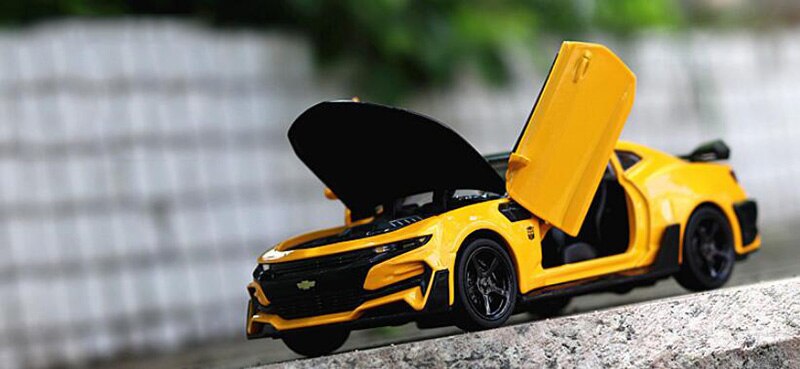 16CM 1:32 Scale 5 Colors Metal Alloy Chevrolets Camaro Racing Car Pull Back Diecast Vehicles Model Toys For Children Kids