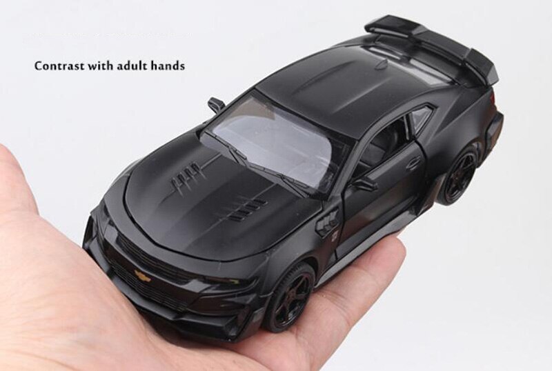 16CM 1:32 Scale 5 Colors Metal Alloy Chevrolets Camaro Racing Car Pull Back Diecast Vehicles Model Toys For Children Kids