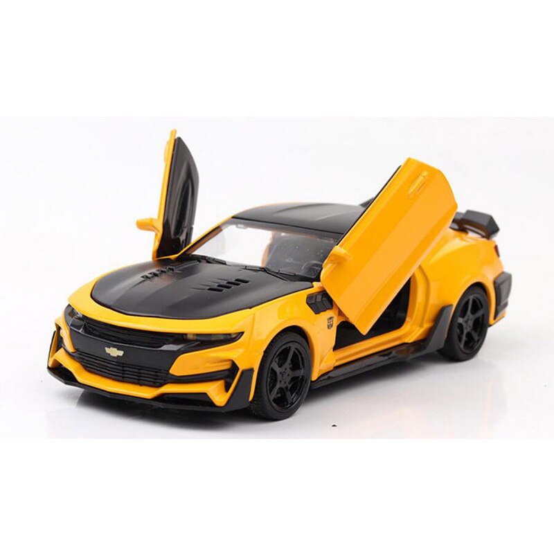 16CM 1:32 Scale 5 Colors Metal Alloy Chevrolets Camaro Racing Car Pull Back Diecast Vehicles Model Toys For Children Kids