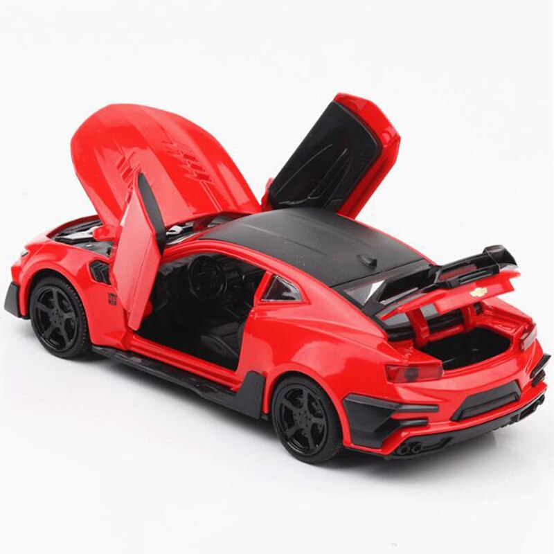16CM 1:32 Scale 5 Colors Metal Alloy Chevrolets Camaro Racing Car Pull Back Diecast Vehicles Model Toys For Children Kids