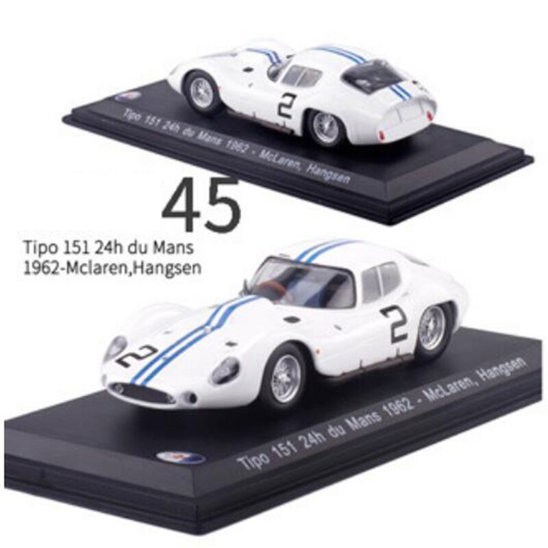 1:43 Scale Metal Alloy Classic Maseratis Racing Rally Car Model Diecast Vehicles Toys Collection Display with Transparent cover