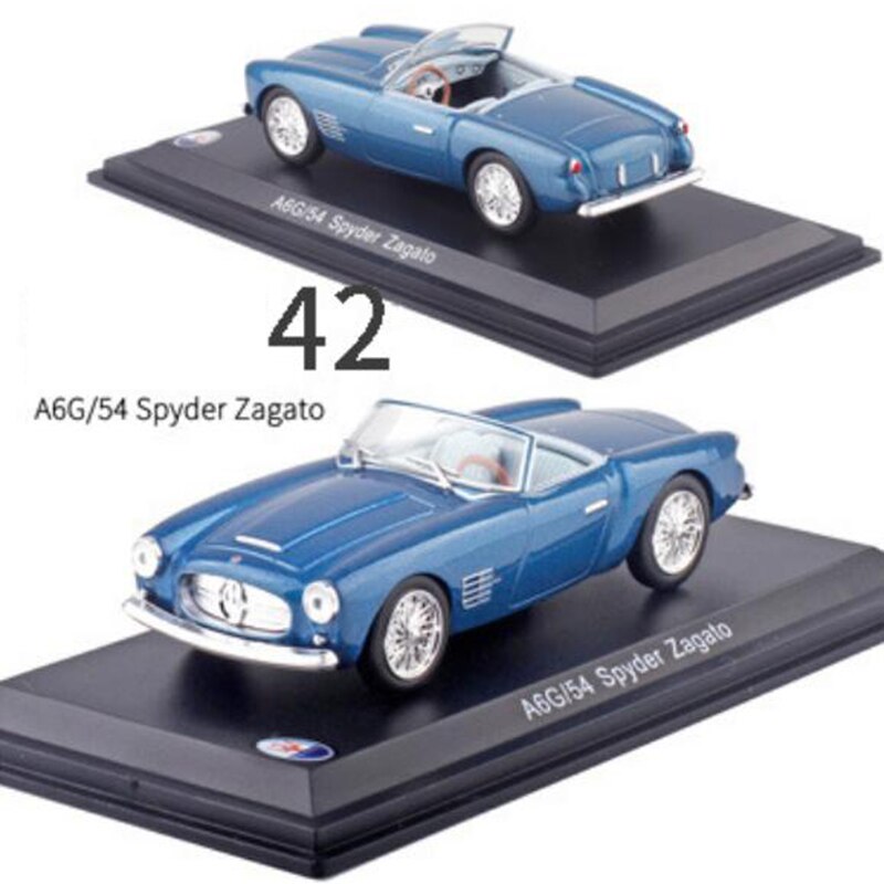 1:43 Scale Metal Alloy Classic Maseratis Racing Rally Car Model Diecast Vehicles Toys Collection Display with Transparent cover