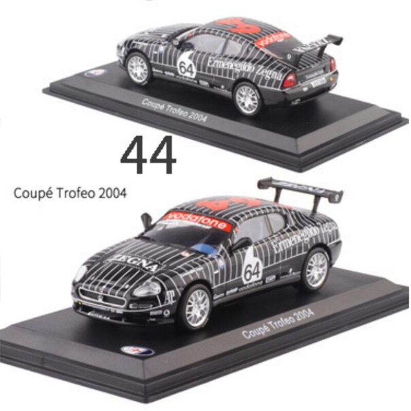 1:43 Scale Metal Alloy Classic Maseratis Racing Rally Car Model Diecast Vehicles Toys Collection Display with Transparent cover