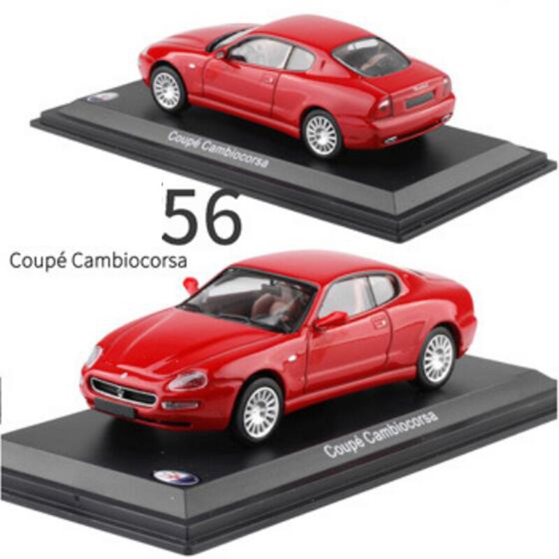 1:43 Scale Metal Alloy Classic Maseratis Racing Rally Car Model Diecast Vehicles Toys Collection Display with Transparent cover