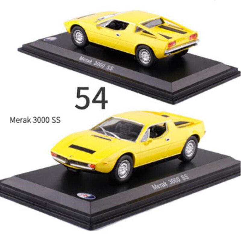1:43 Scale Metal Alloy Classic Maseratis Racing Rally Car Model Diecast Vehicles Toys Collection Display with Transparent cover